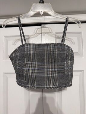 Plaid crop top